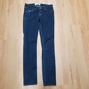 Hollister Low Rise Skinny Dark Wash Jeans 5R